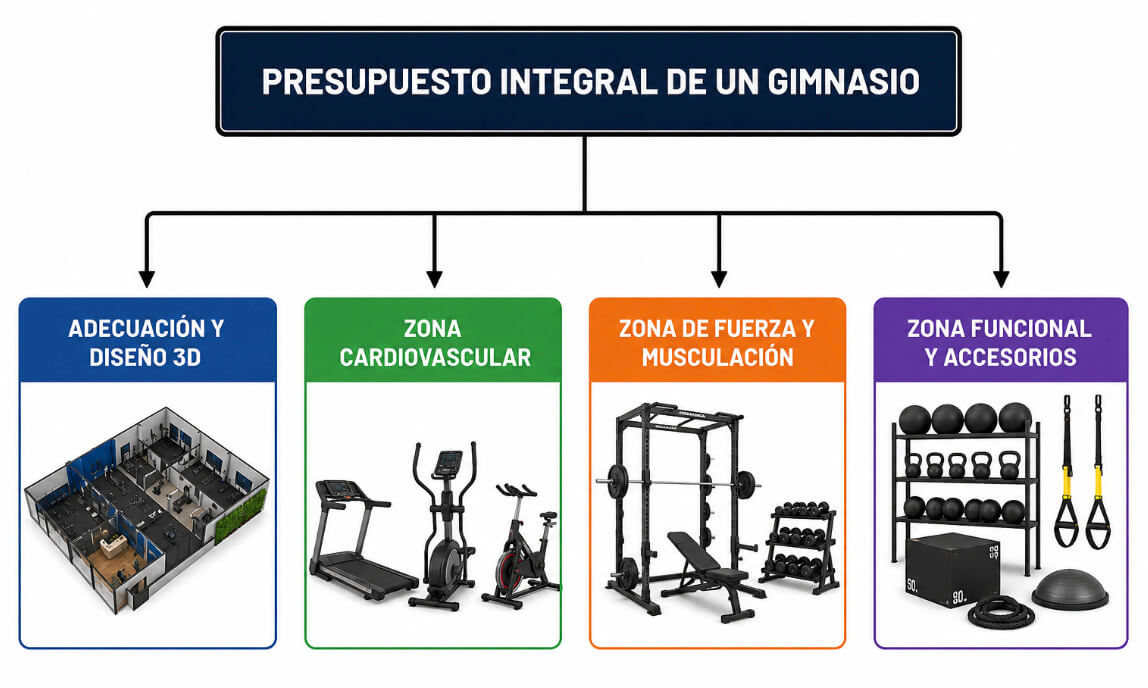Presupuesto integral de un gimnasio